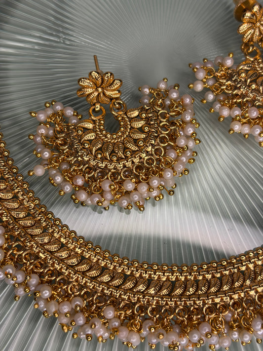Devyani Gold Necklace Set
